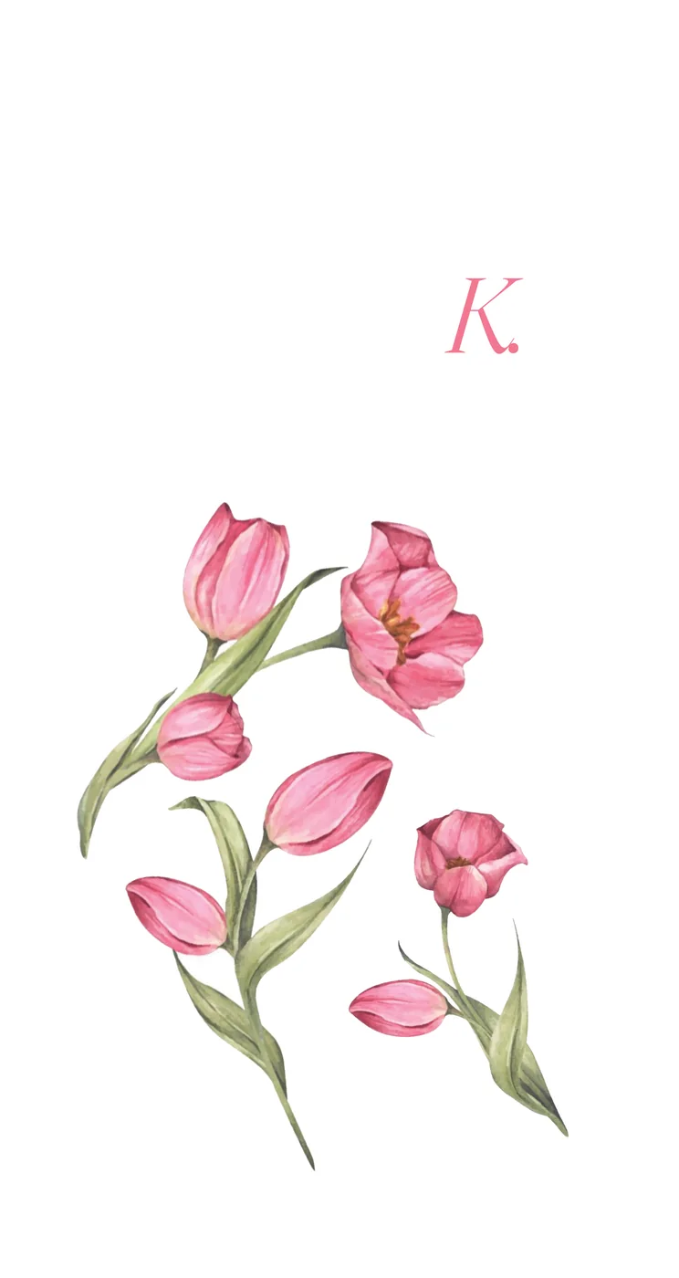 Tulips — К — Botanical Monograms